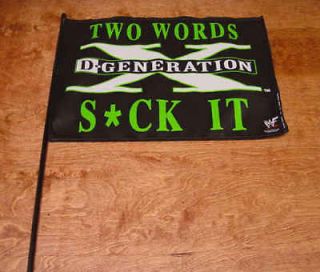GENERATION X BRAND NEW WWE WWF WRESTLING FLAG DX