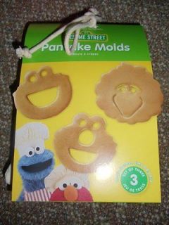 Pancake Molds Williams Sonom a Set 3 Elmo Big Bird Cookie Monster