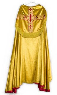 Traditional GOLD COPE Red Orphreys Catholic Priest Vestments Bishop