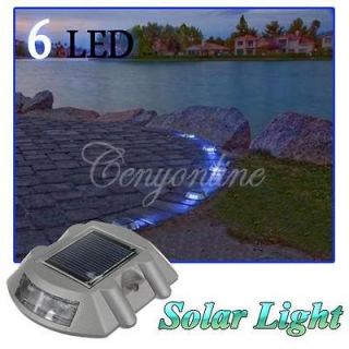 Power 6 LED Outdoor Road Driveway Pathway Dock Path Ground Lights Lamp