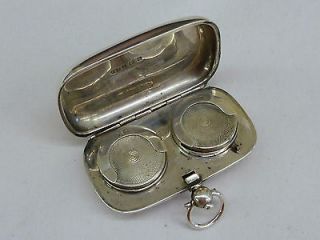 Superb 1907 Solid Hallmarked Silver Double Sovereign case / Holder 43