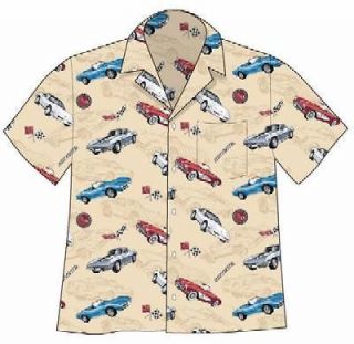 corvette hawaiian shirt in Clothing, Shoes & Accessories