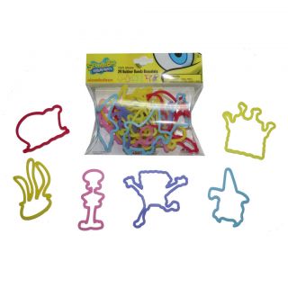 12pk SPONGEBOB Silly Shaped Bands BIRTHDAY PARTY FAVORS w 18 BANDZ