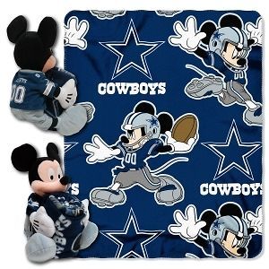 Dallas Cowboys NFL Team 40x 50 Disney Hugger Blanket Fleece Throw