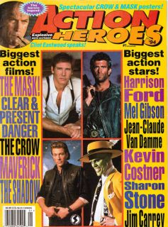 Heroes 94 #1 Clint Eastwood/Mask/ Crow/Shadow/Ma verick/Kevin Costner