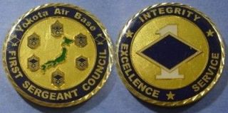 Yokota Air Base First Sergeant Council Challenge Coin