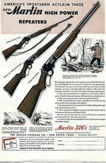 1949 Marlin High Power Repeaters 336 Rifle & Carbine Gun Ad