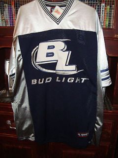 Bud Light Beer game time football jersey adult mens XL party bar
