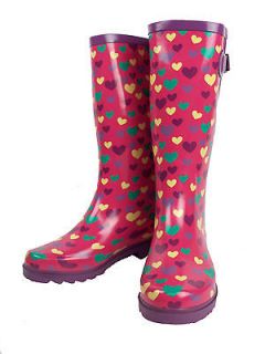 Corkys Rain Boots Hearts Round toe