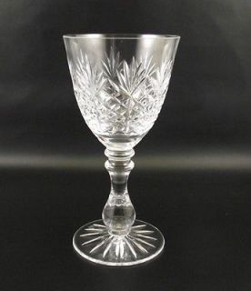 Thomas Webb English Crystal 6 Wine Goblet~England (*)