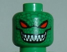 LEGO Batman *ORIGINAL* KILLER CROC HEAD ONLY Minifig Minifigure 7780