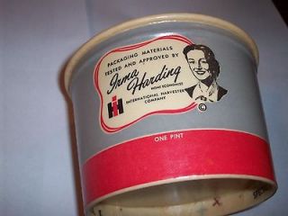 Harvester Irma Harding Freezer Container 1 Pint Dixie Cup Unused