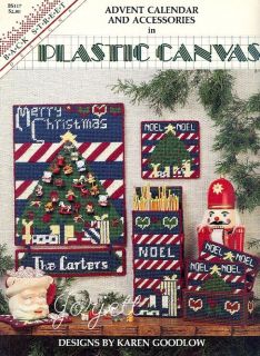 Advent Calendar and Accessories plastic canvas patterns OOP new
