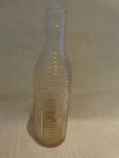 antique 1920 soda pop ORANGE CRUSH 8 ozs ribbed glass bottle