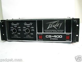 Vintage Peavey CS 400 Stereo Power Amplifier Pro Audio Dual Mono Stage