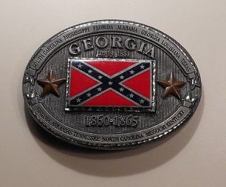 Confederate Georgia belt buckle