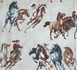 MAYWOOD Cowboys & Indians 1790 E horses cowgirls fabric