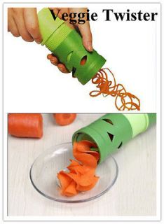 New Easy Garnish Veggie Twister Fruit & Vegetable Cutter Slicer peeler