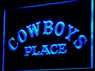 i756 b Cowboys Place Pub Beer Club Neon Light Sign