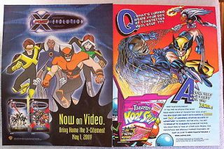 Pop Tarts Ad 1999 + Evolution Video 2001 Ad Wolverine Cyclops