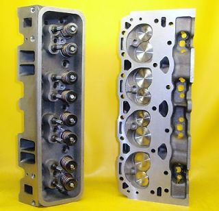 NEW PAIR 350 CHEVY VORTEC CYLINDER HEADS 96 up 2.02 STAINLESS VALVES