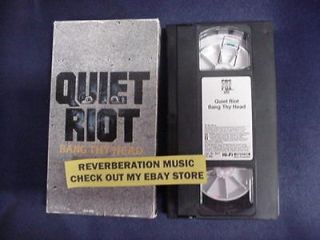 QUIET RIOT Bang Thy Head USA 1986 Video Collection CBS FOX VHS Tape