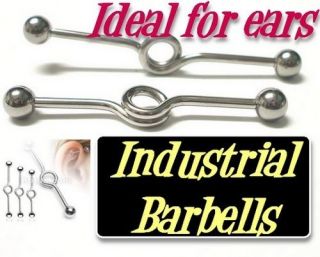 INDUSTRIAL Scaffold 34mm Ear Conch Barbell Ring piercings Circle