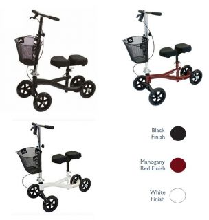Roscoe Steerable Knee Crutch Walker Mobility Scooter   3 COLOR CHOICE