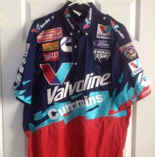 1998 Roush Racing Valvoline Cummins Race Used Pit Crew Shirt Mark