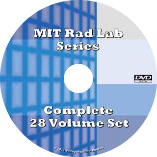 MIT Rad Lab ~ Radiation Laboratory Series {Complete 28 Volumes} on DVD