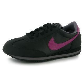 Ladies Nike Oceania Leather Trainers Shoes   Black / Pink   Sizes UK