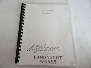 1994 Airstream Land Yacht Pusher Owners Manual