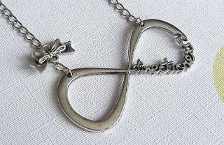 Direction 1D Infinity 8 Symbol Harry Style 30 Inch Long Necklace