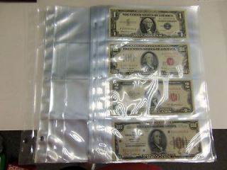Pocket Currency Protective Pages 100 ct. Fits and 3 Ring Binder