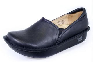 Alegria Womens Debra Professional Leather Nursing Clog Shoes Black