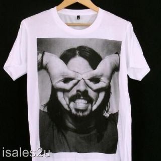DAVE GROHL T SHIRT, Foo Fighters Grunge ROCK, White S M & L Unisex