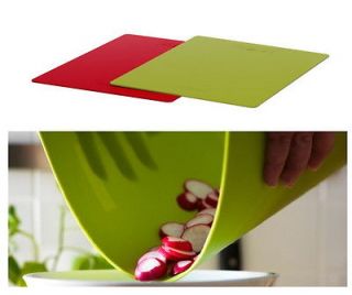 IKEA pack 2 chopping cutting board 14x11 bendable flexible green red