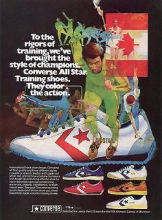 1975 Converse All Star Training Shoe The Style of Champions Ad