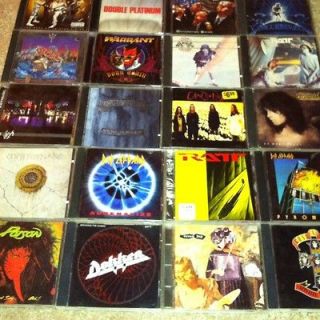 CD Music lot   20 cds music collection of 80s 90s hair metal