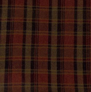 PRIMITIVE RED & GREEN PLAID ~ Wool for Rug Hooking, Applique, Penny