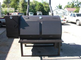 4860 Rotisserie BBQ Grill, Smoker, Cooker with Warming Box on Legs