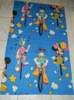 Disney Mickeys Friends Biking Daisy, Minnie, Donald Duck Sheet Fabric
