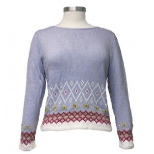 Dale of Norway Hand Knit Womens Purple Hanna Sweater