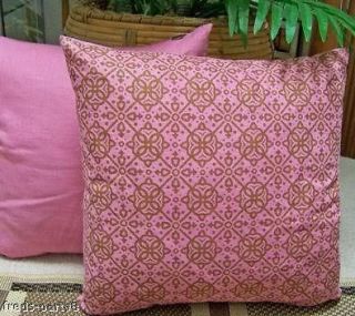 Pier 1 Feather/Down Linen Diamond Pillow Pink New Home Decor