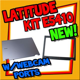 New Dell Latitude E5410 14.1 LCD Cover & Front Bezel W/ Webcam Port