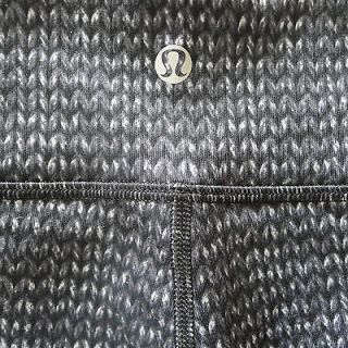 LULULEMON Sweater Knit Print WUNDER UNDER PANT 2 Leggings SOLD OUT