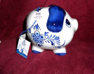 Delft Blue Pattern Piggy Bank  new