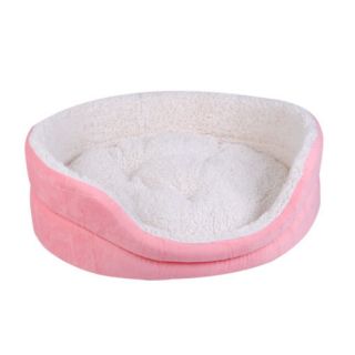 B39 New Pink Mircofiber Princess Oval Dog Cat Pet Sofa Pet Bed Pet