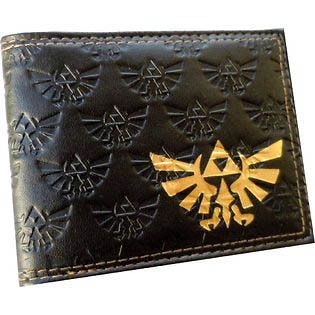 Zelda Twilight Princess Nintendo Wii Embossed Bi Fold Wallet BROWN