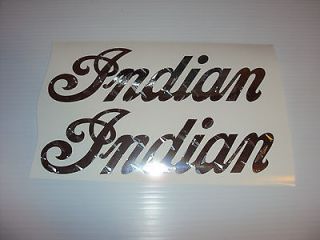 Indian Chief, Drifter, Scout Motorcycle Tank Decals Diamond plate